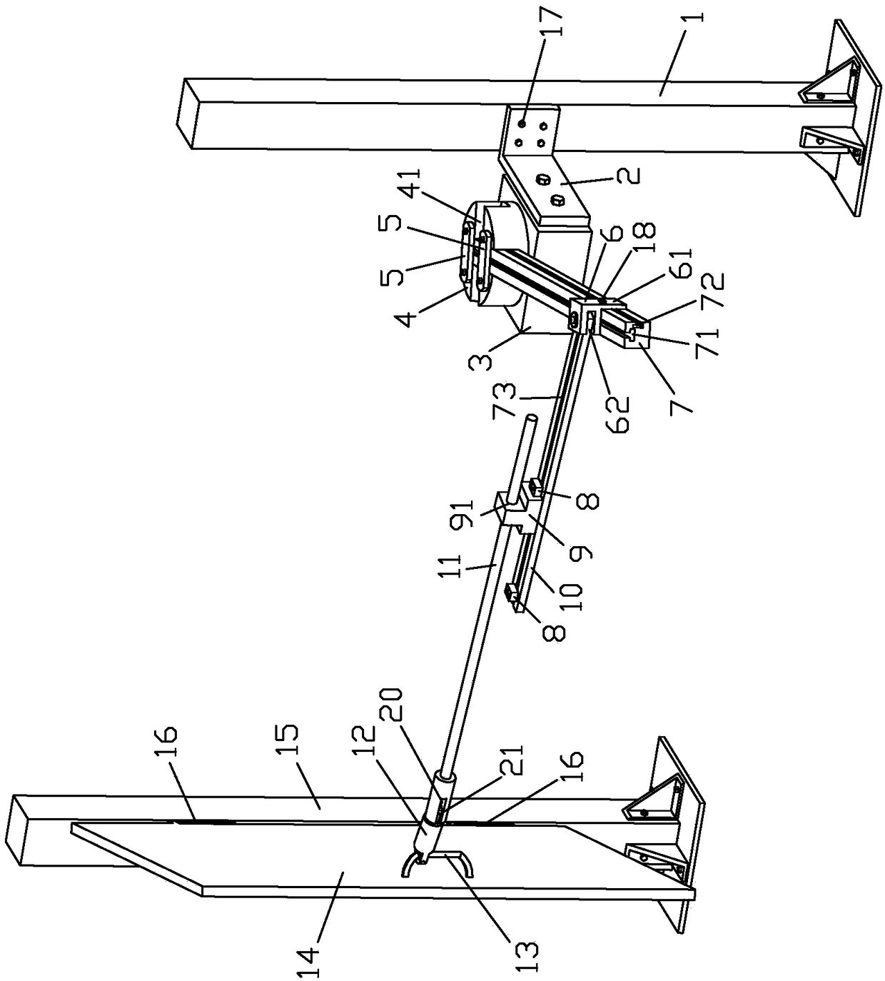 Furniture door hinge durability test device