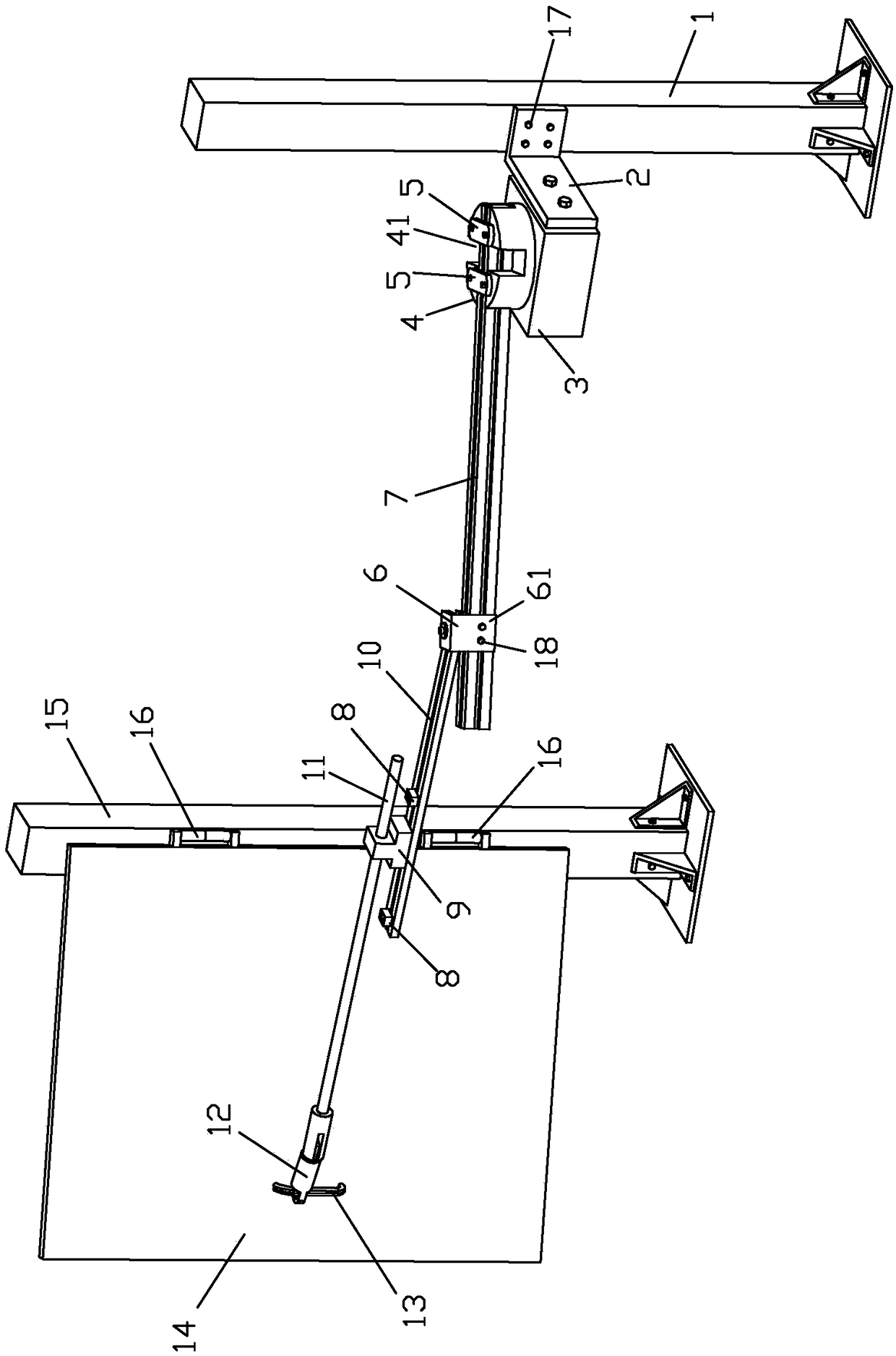 Furniture door hinge durability test device