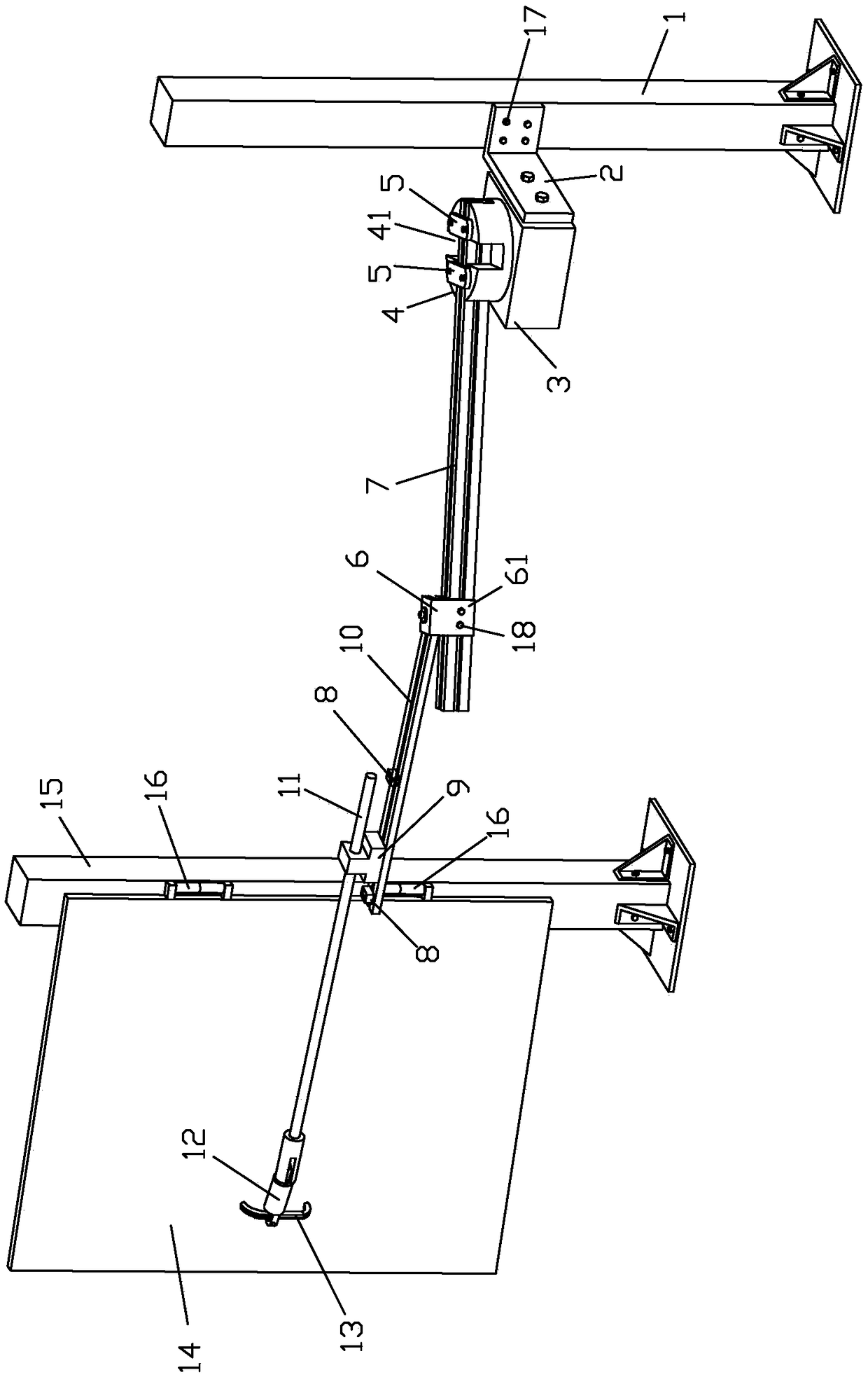 Furniture door hinge durability test device