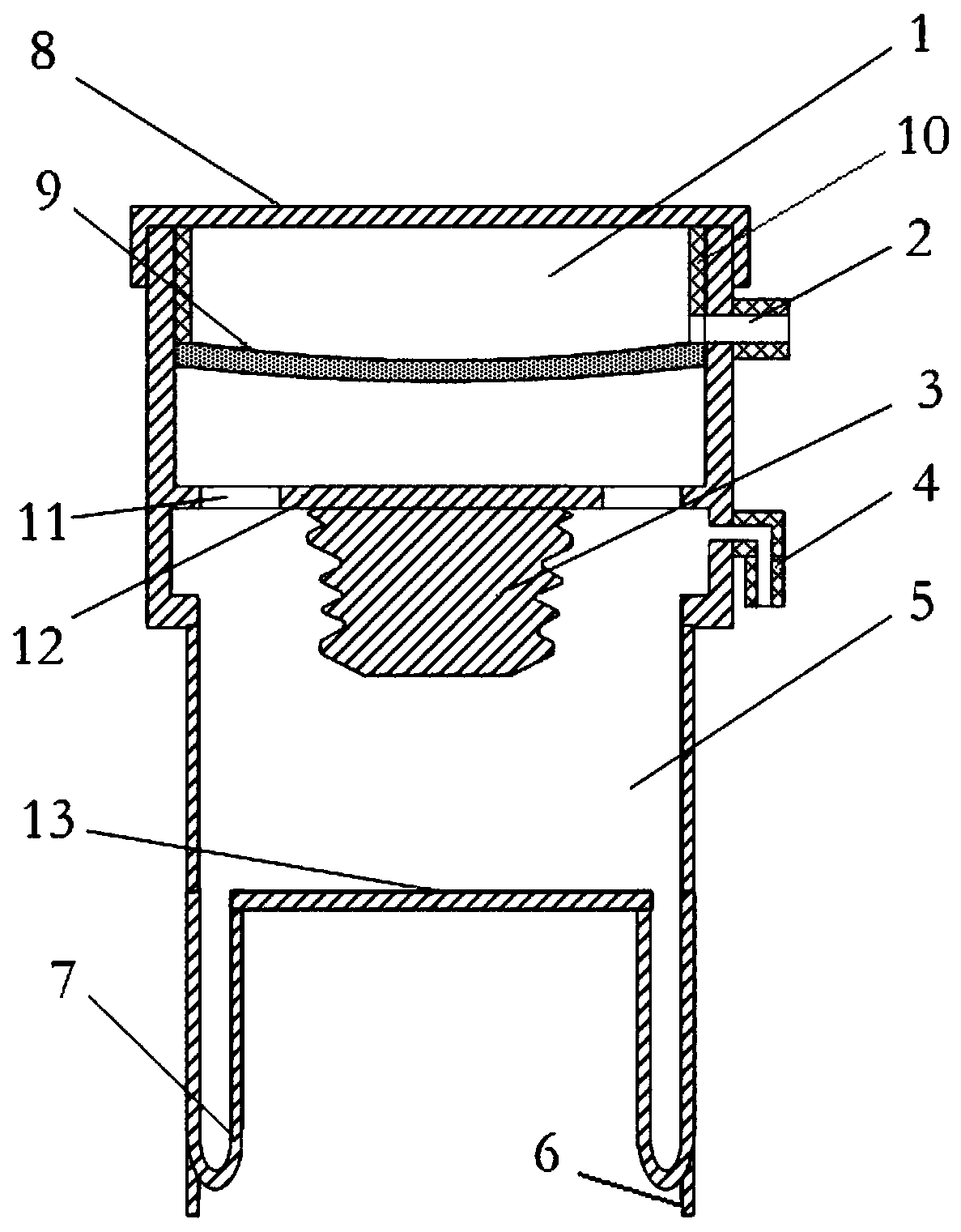 Air spring with continuously adjustable stiffness and air spring system with continuously adjustable stiffness