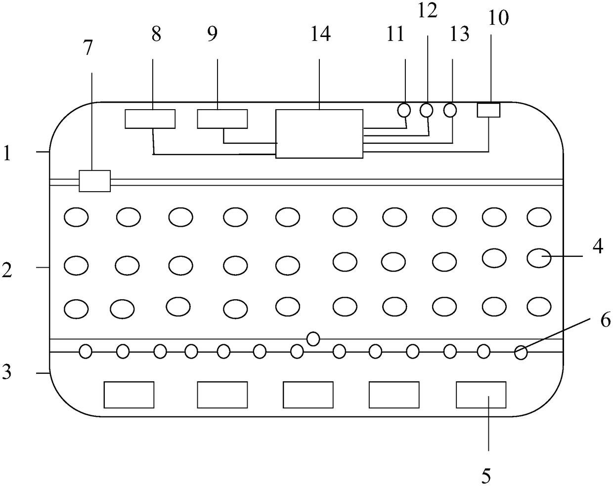 Food and instrument dual-energy plate