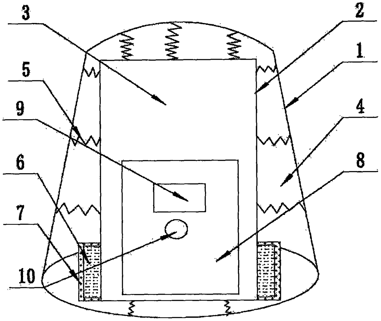 Emergency shelter box for gymnasiums