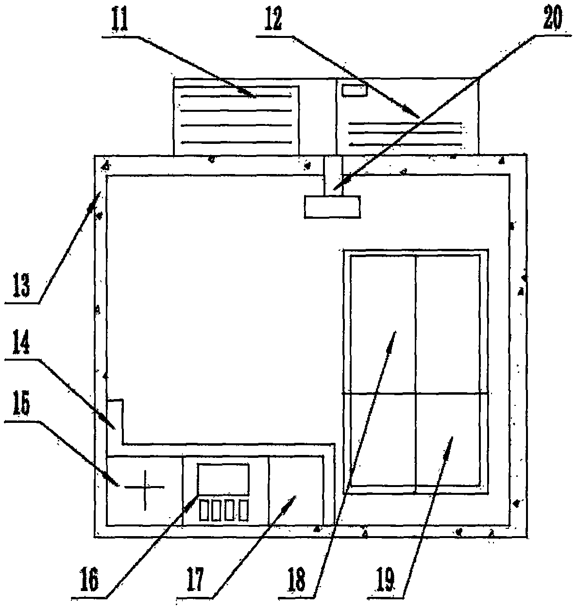 Emergency shelter box for gymnasiums