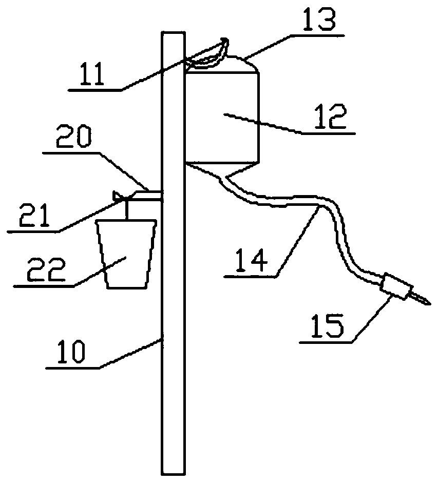 Ophthalmic eye medicine cleaning device