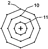 Object image unequal measurement method based on multi-control-point mode