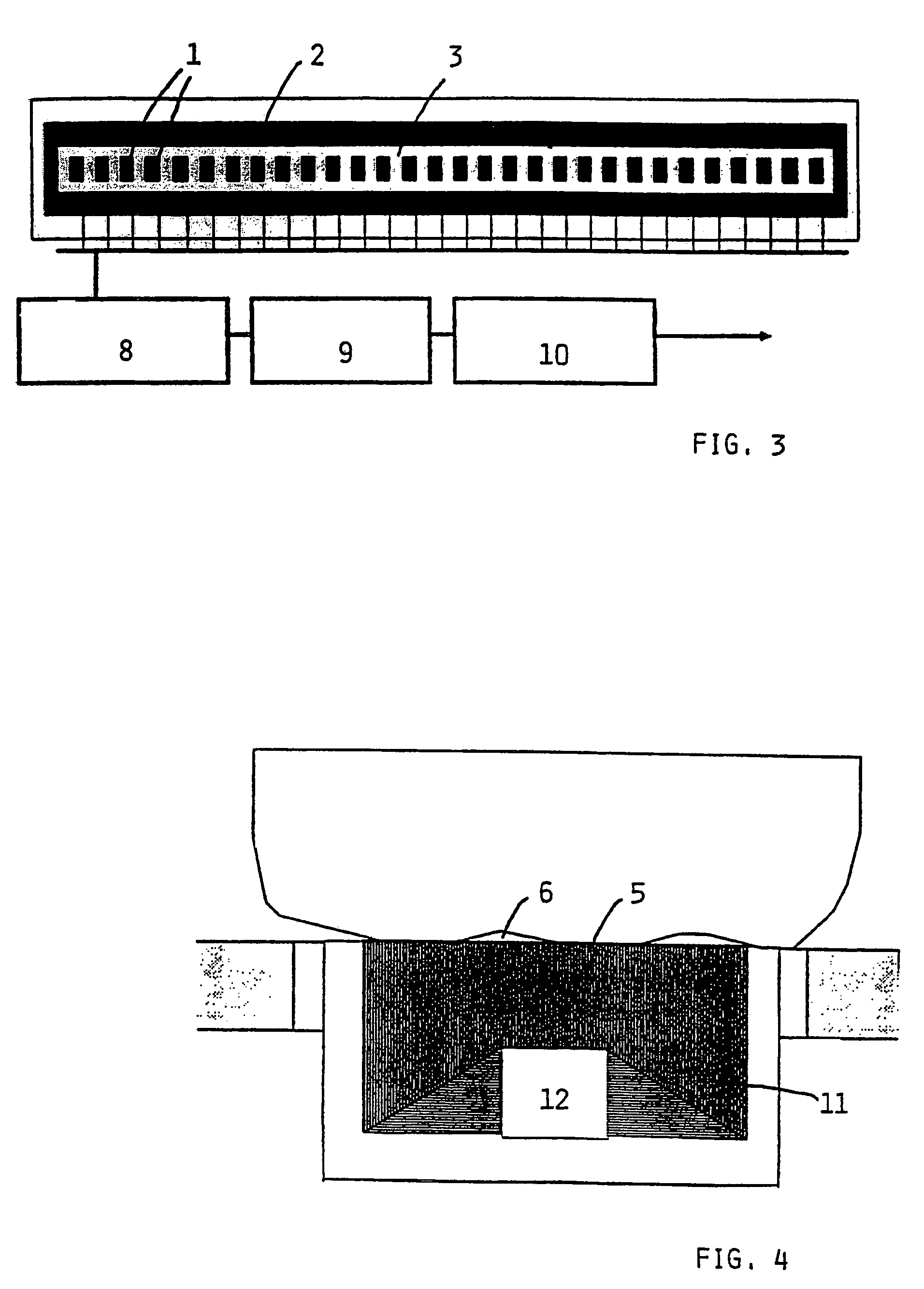Method and apparatus for measuring structures in a fingerprint