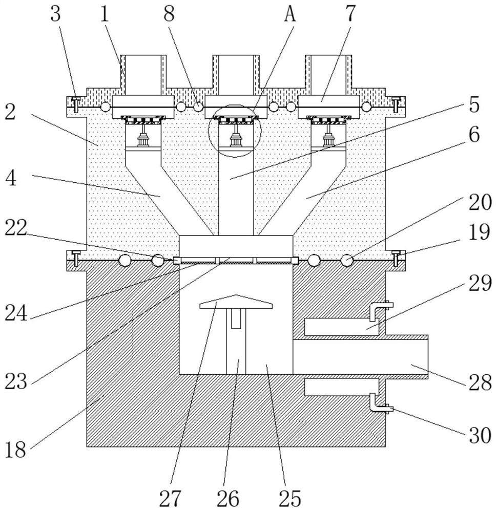 An external confluence valve for mobile hydraulic power station