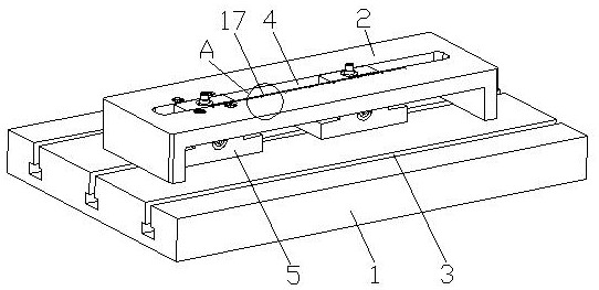 Five-surface interference-free machining clamp and mounting method