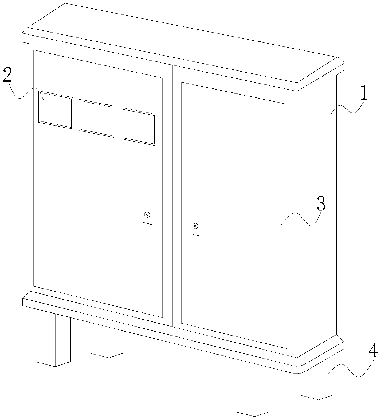 Distribution box for building power distribution