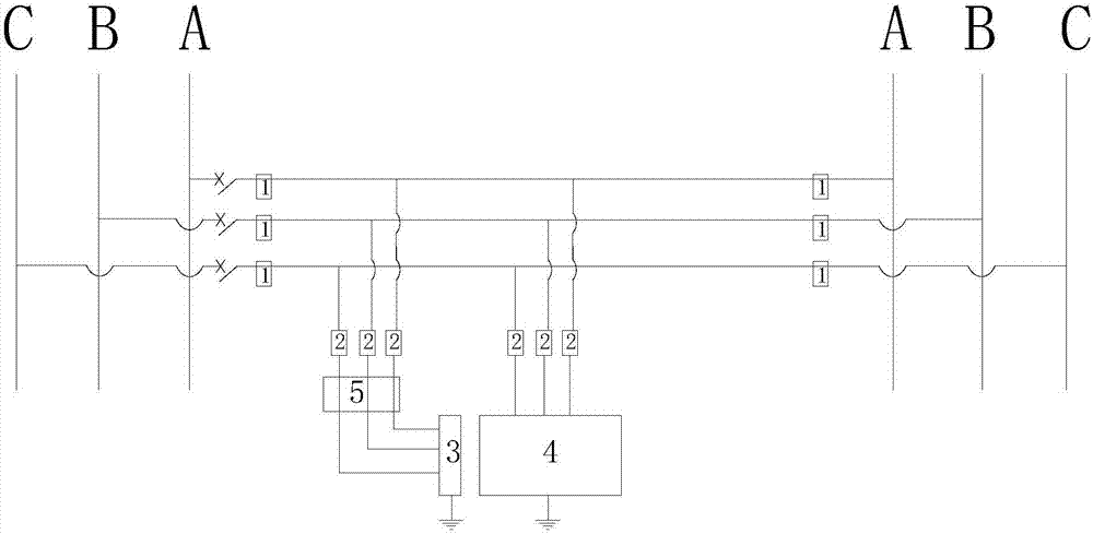 Low current grounding route selection system and determining method