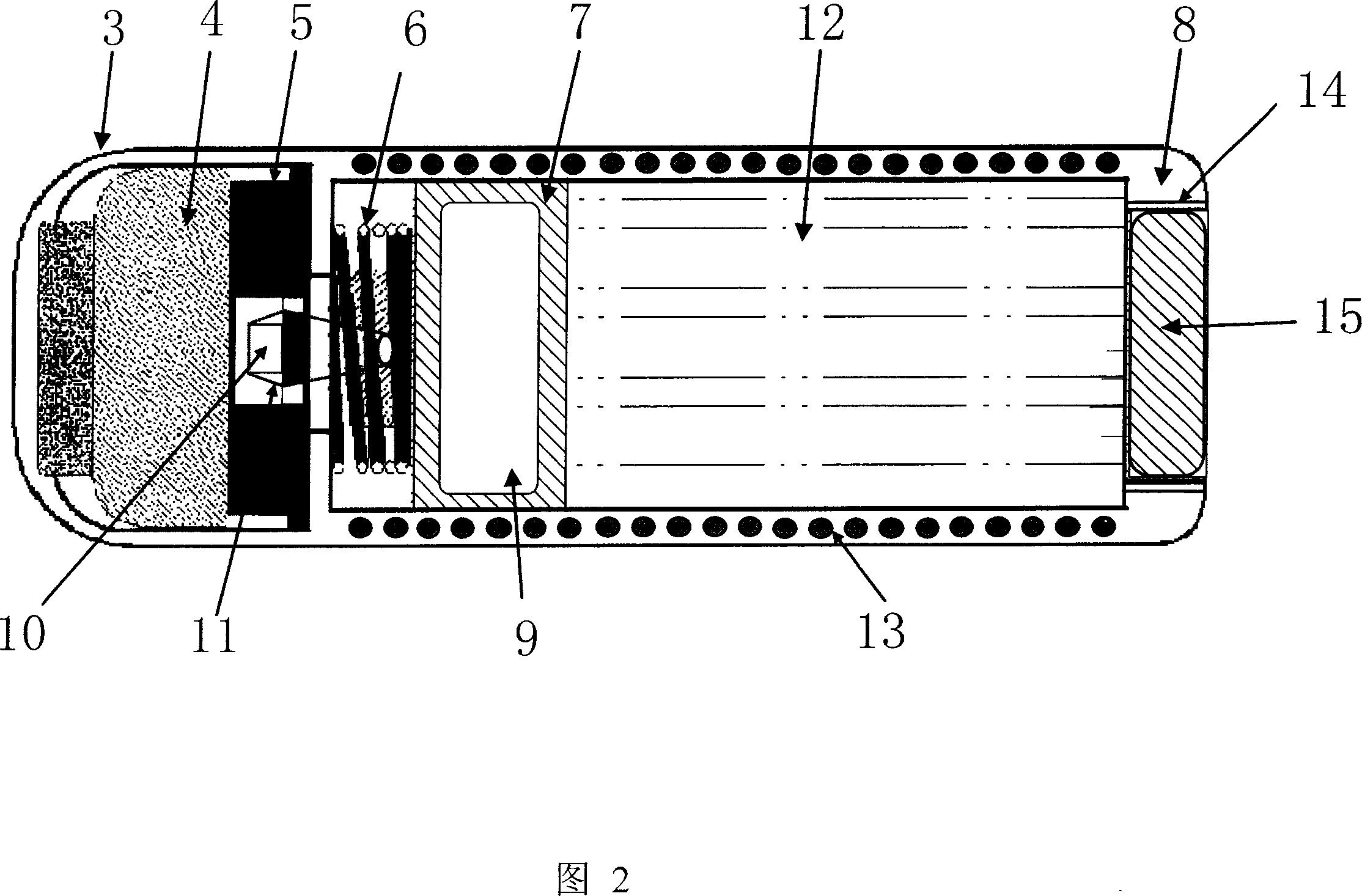 Device for releasing medication for alimentary tract at fixed point