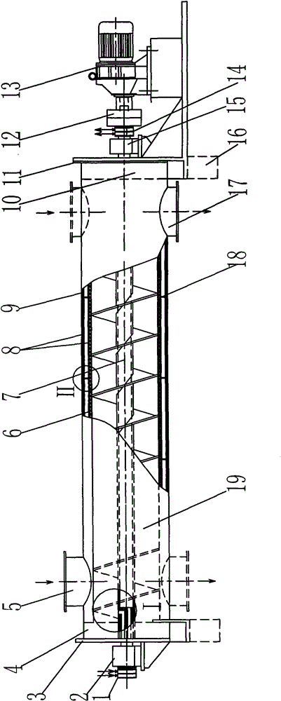 High temperature-keeping screw conveyor