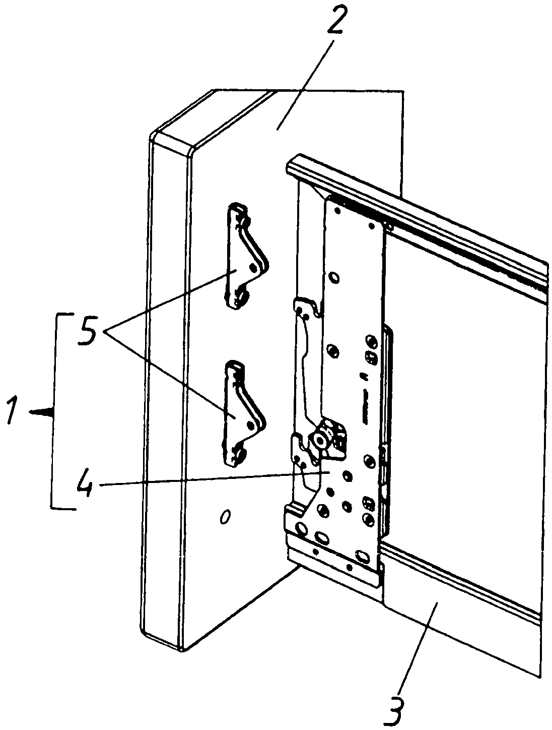 Furniture fitting for fastening a front panel