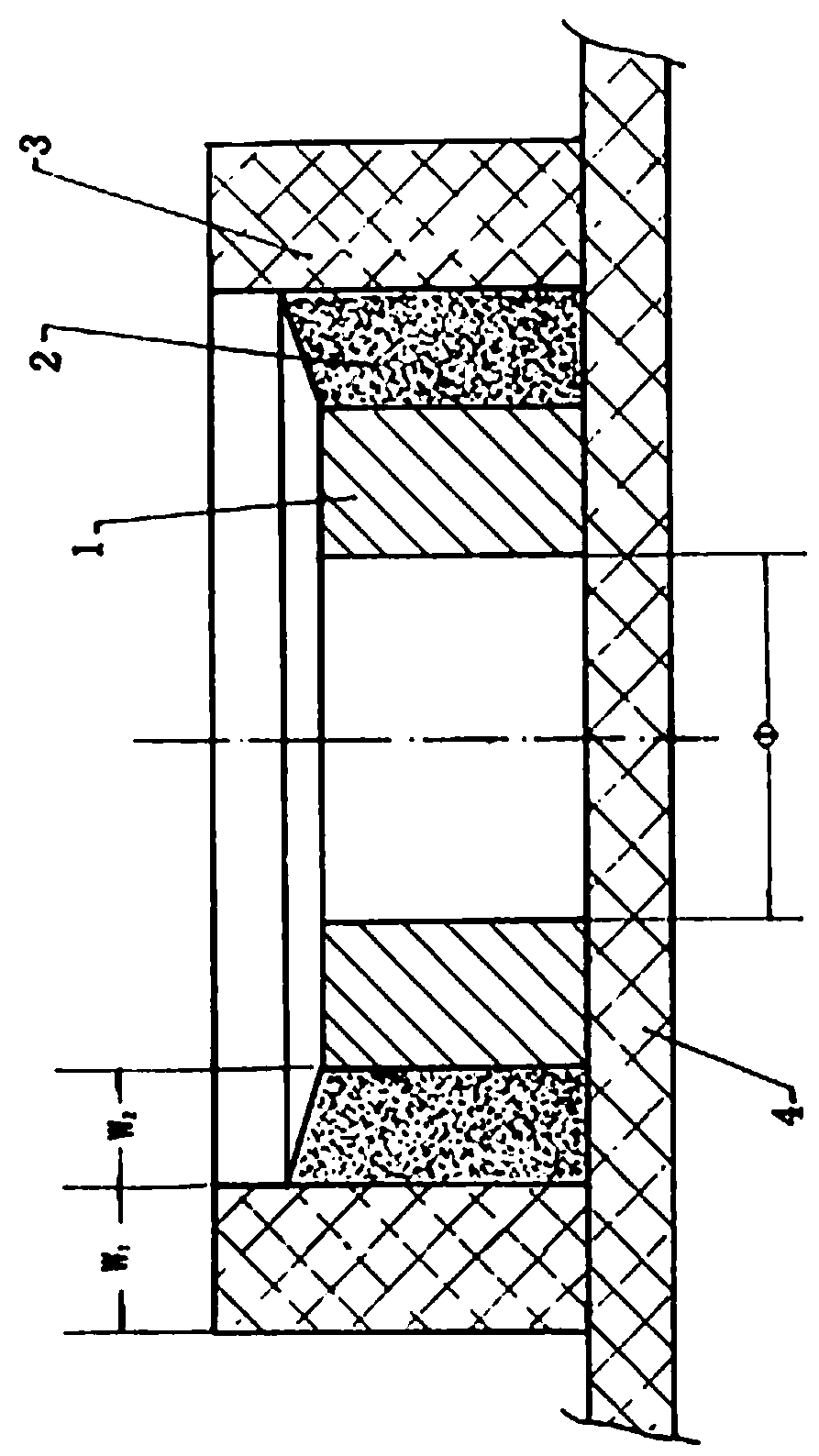 A kind of shrinkage process of cemented carbide roller ring with secondary thermal processing