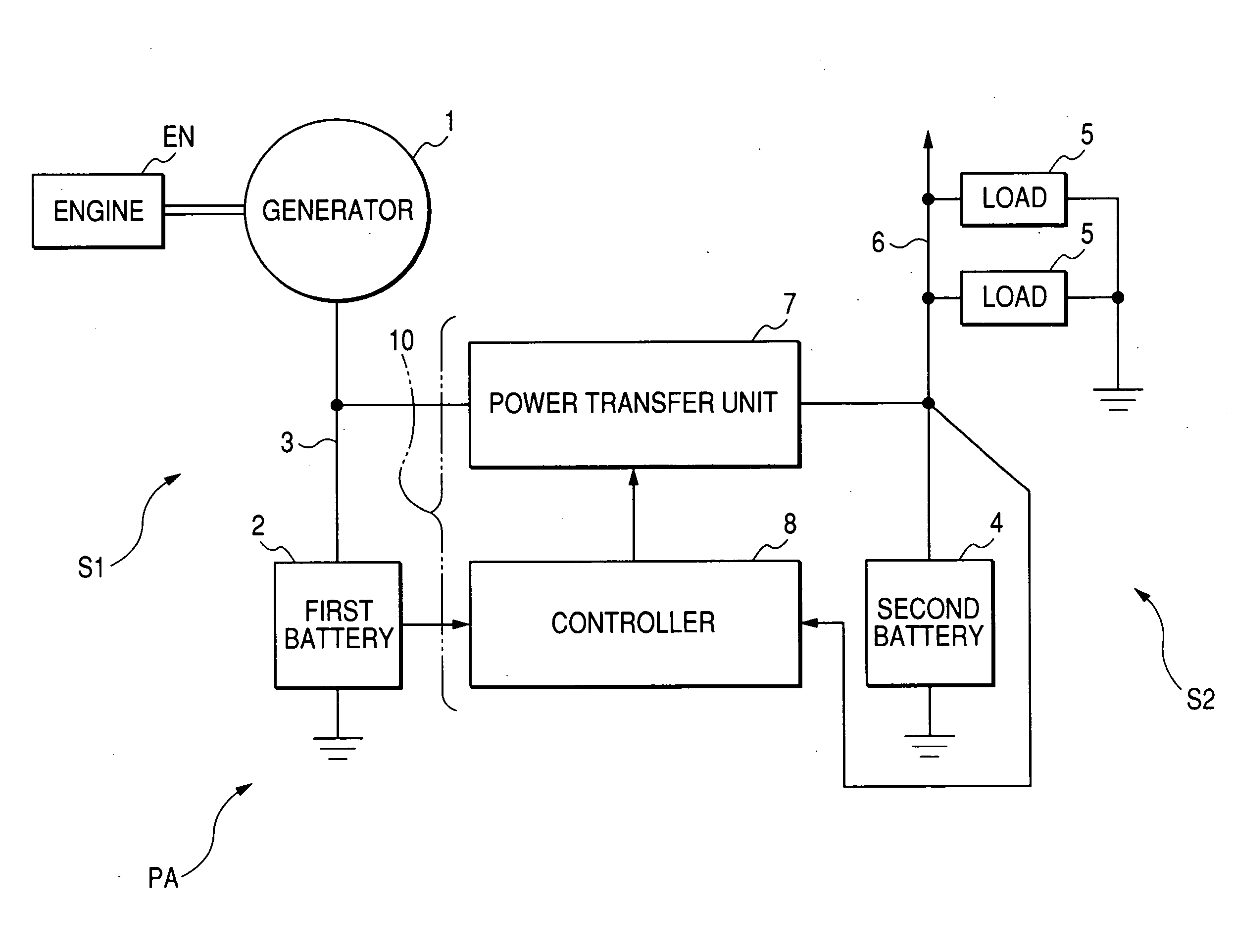 Multiple power supply apparatus with improved installability