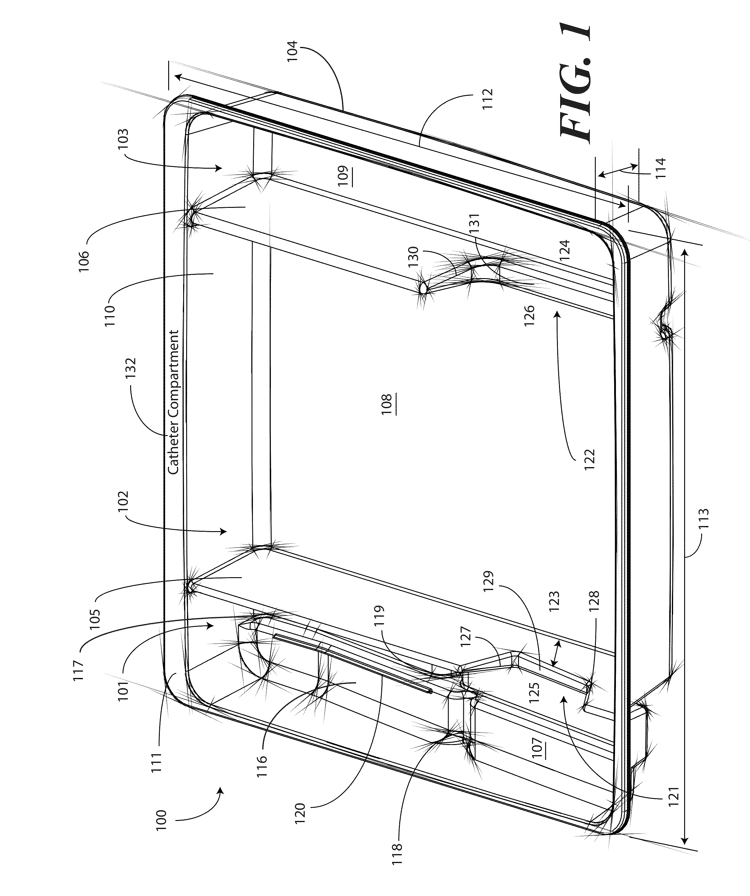 Catheter Tray, Packaging System, and Associated Methods