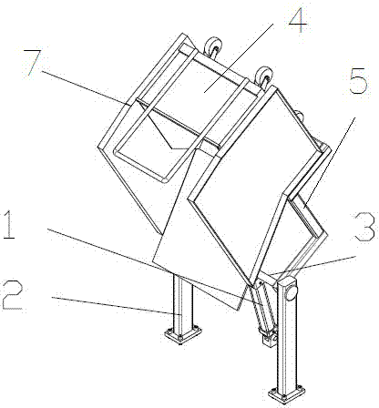 Tipper of scrap iron transfer trolley