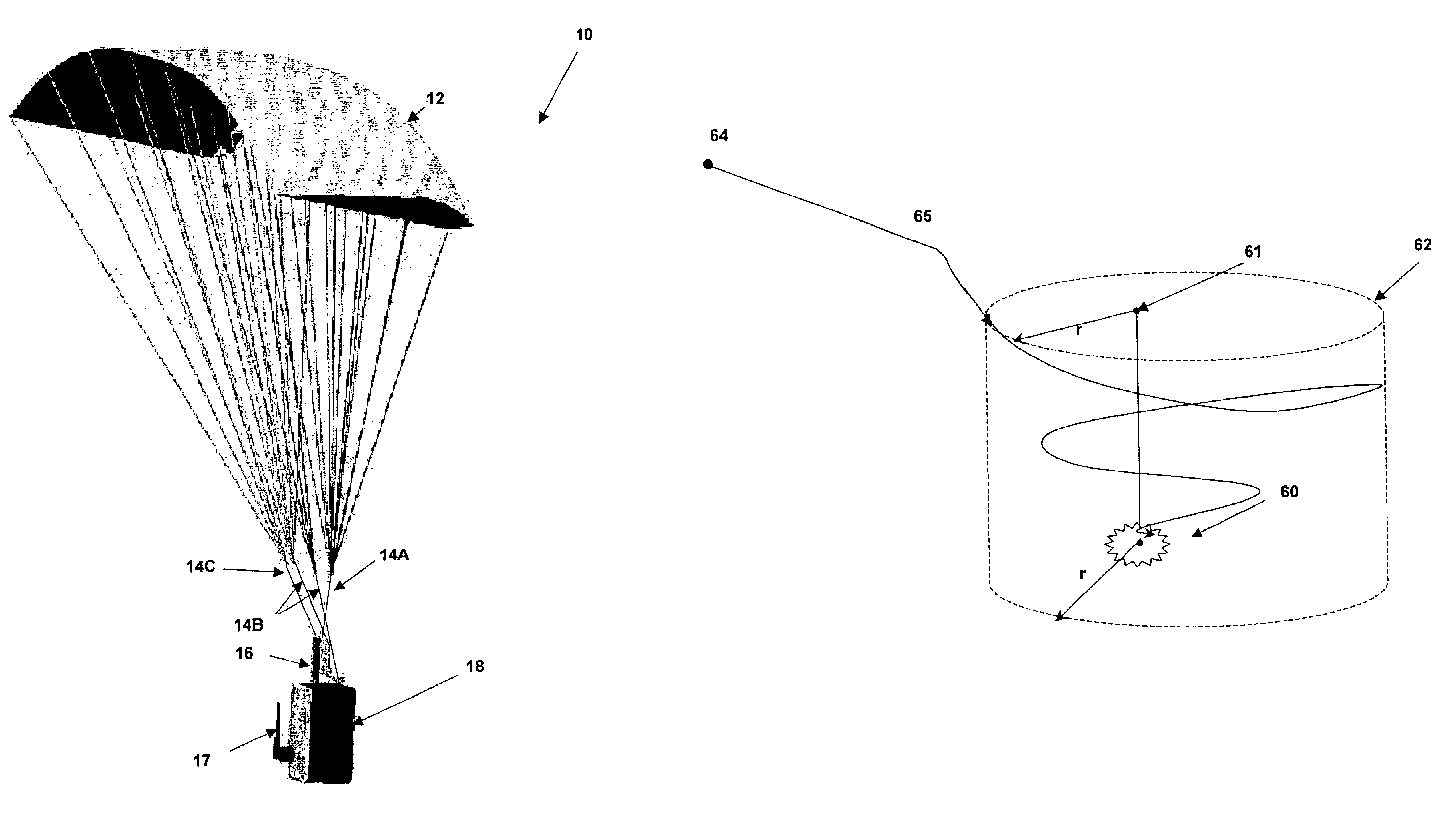 Guided parafoil system for delivering lightweight payloads