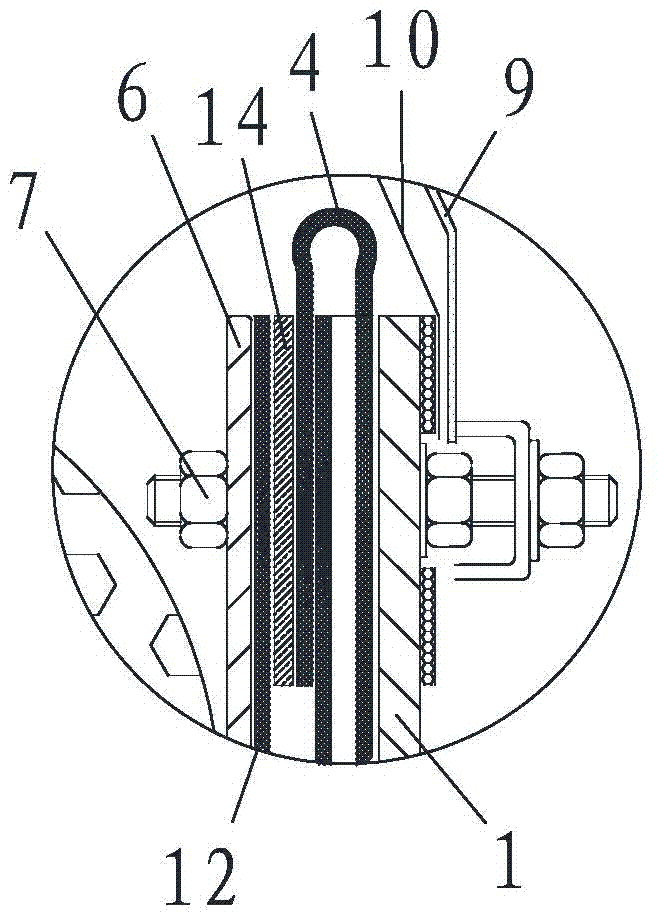 A sealing device between the floating plate and the tank wall of an outer floating roof tank and its installation method