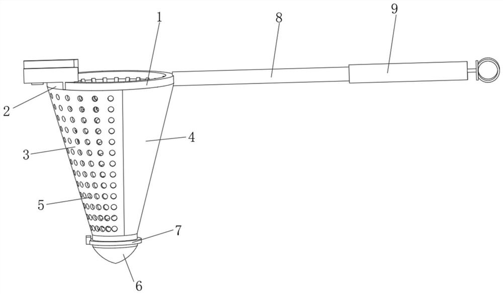 Fishing dip net capable of preventing hanging and clamping by reducing and folding