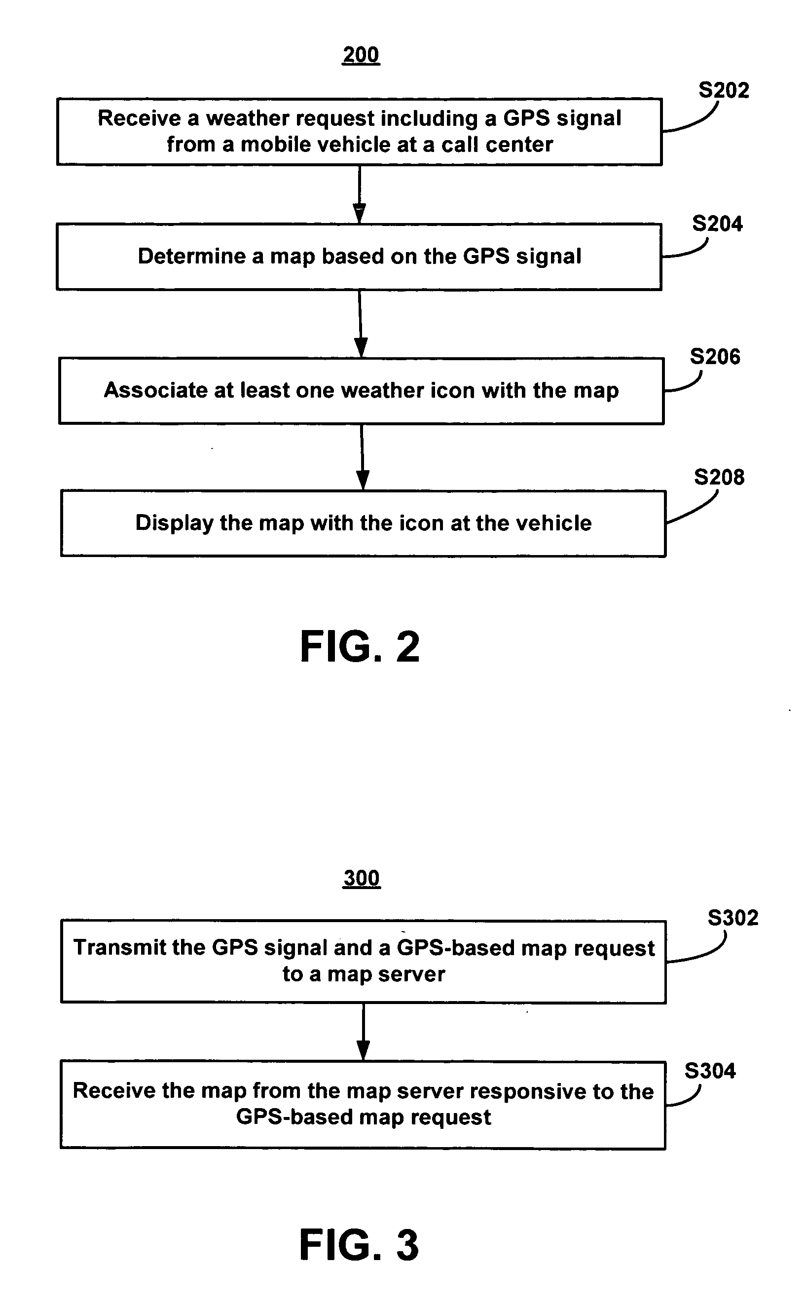 Method for providing weather information to a mobile vehicle