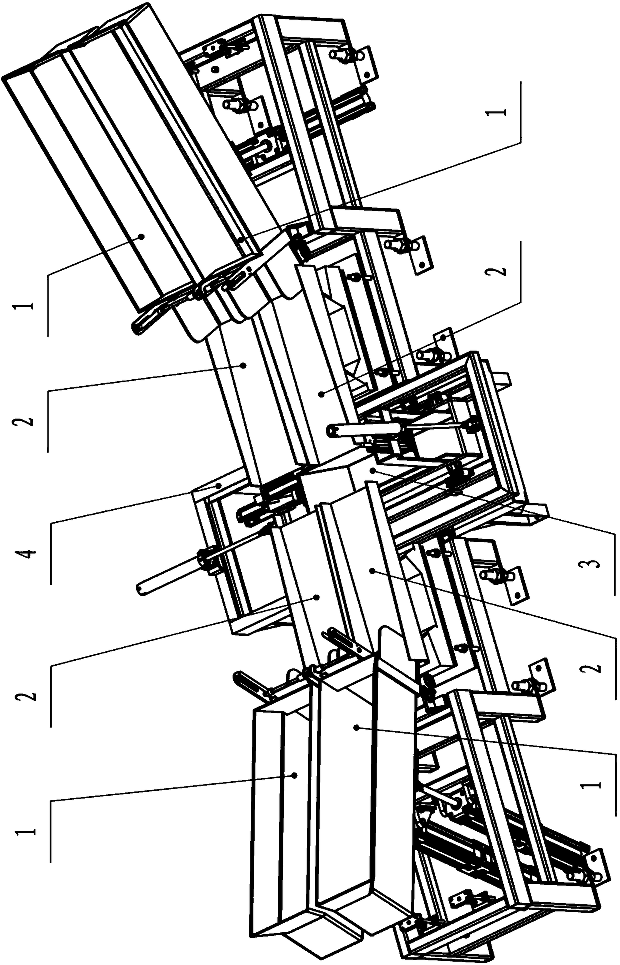 Polysilicon block bulk material weighing device