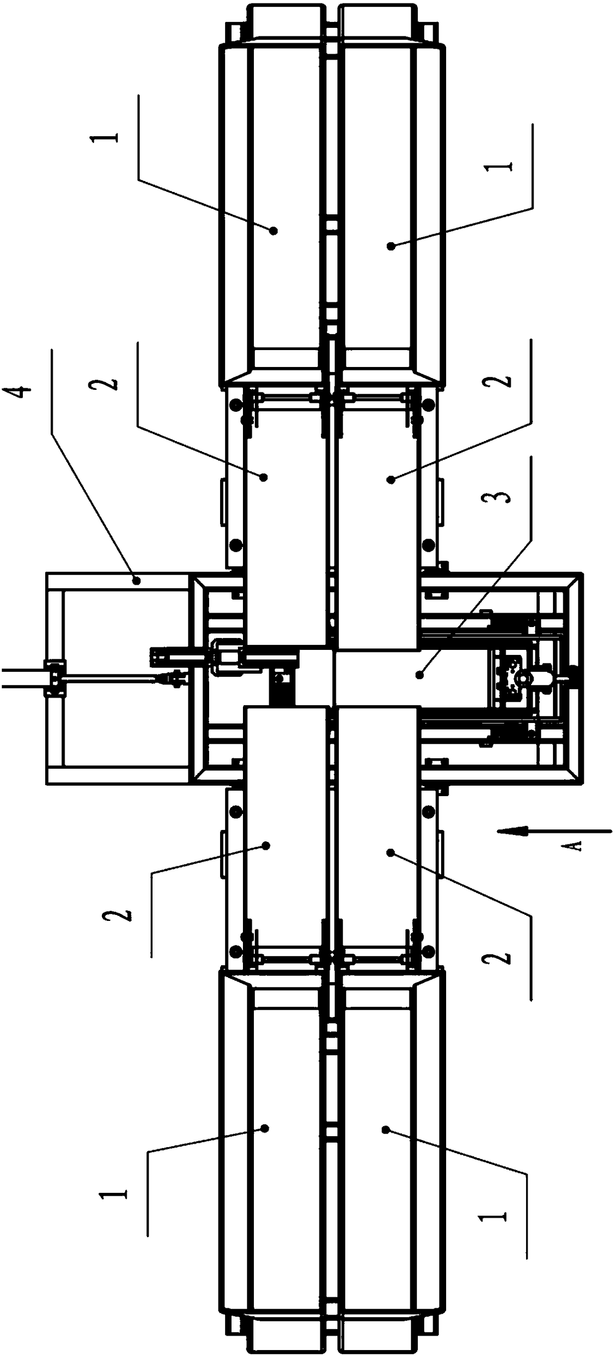 Polysilicon block bulk material weighing device