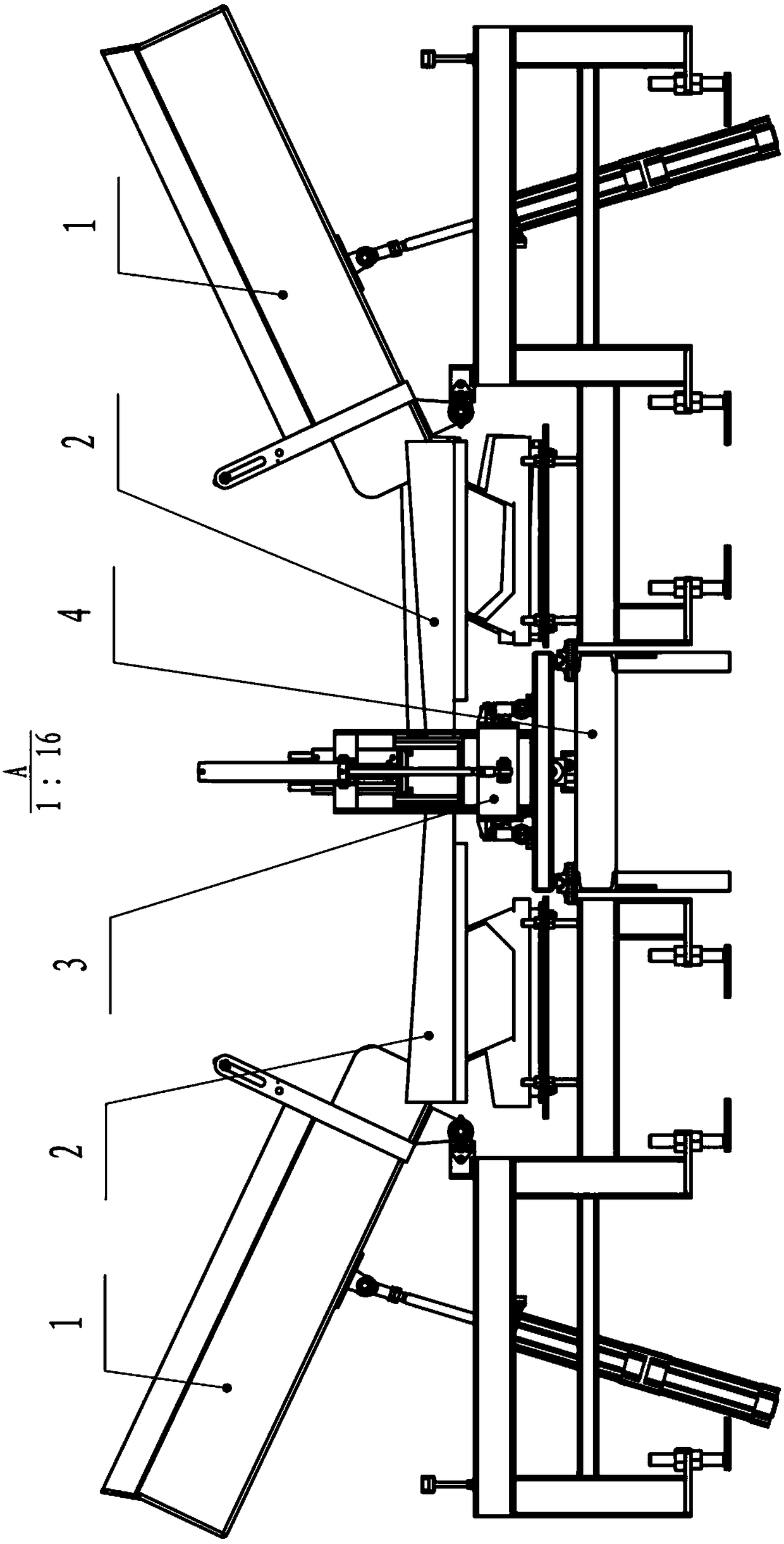 Polysilicon block bulk material weighing device