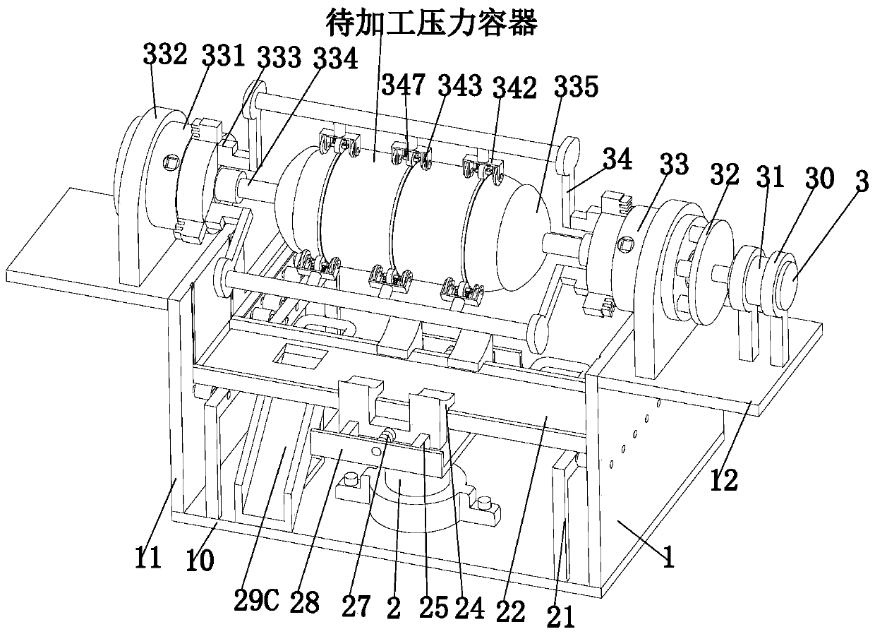 Surface finishing process of a chemical pressure vessel after forming