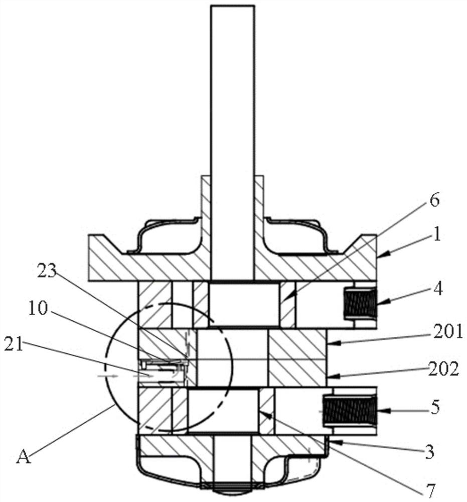 Compressor pump body structure and compressor