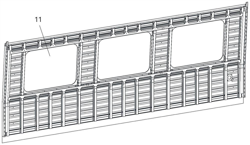 Built-in window frames, side wall modules and rail vehicles for rail vehicles