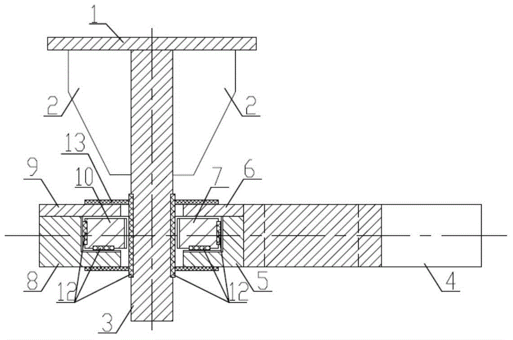 Anti-climbing limit device for planar curved beam bridge