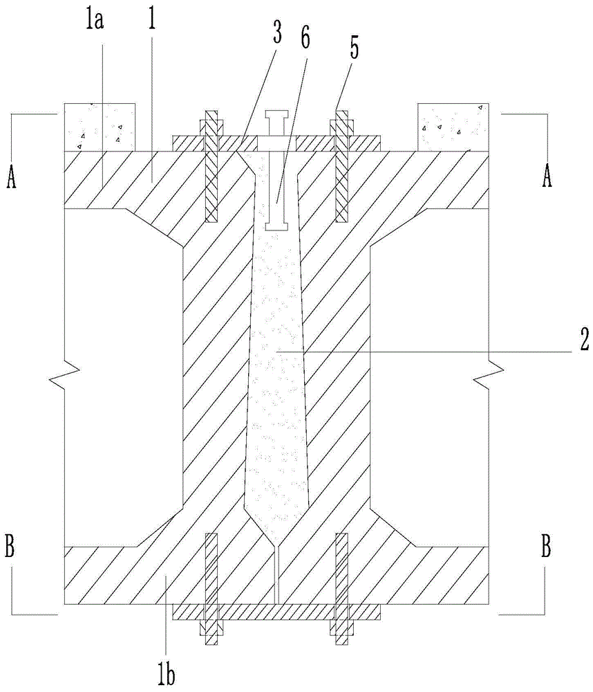 Hinged joint structure with compound shear key and its prefabricated slab bridge