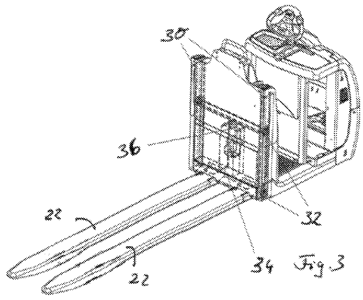 Fork carriage for an industrial truck