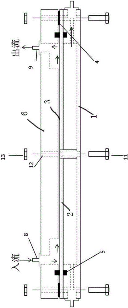 Thin film surface uniform shearing force loading device