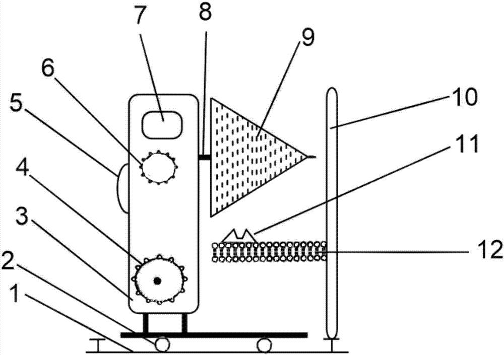 Conical fiber winding machine