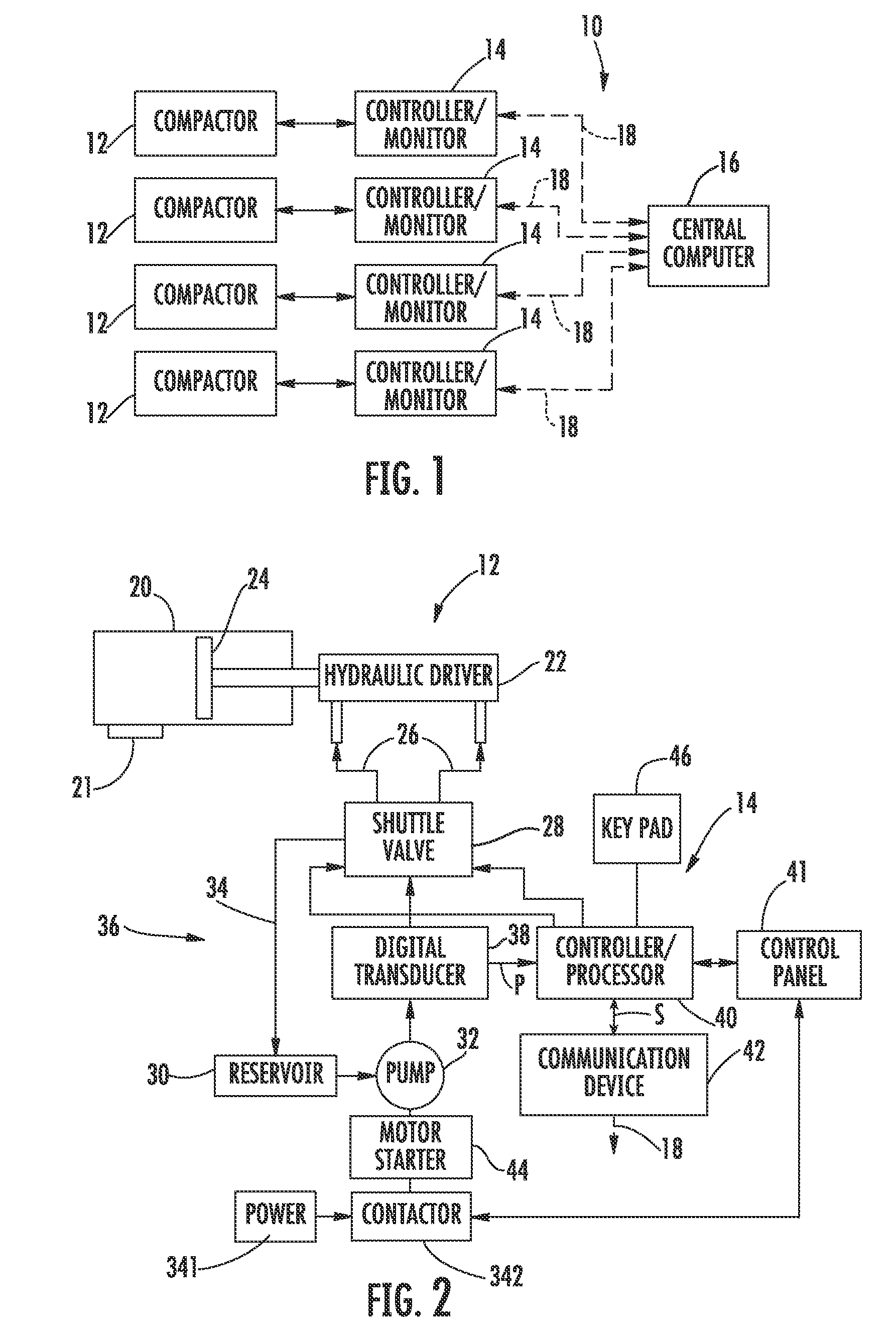 System and method for controlling compactor systems