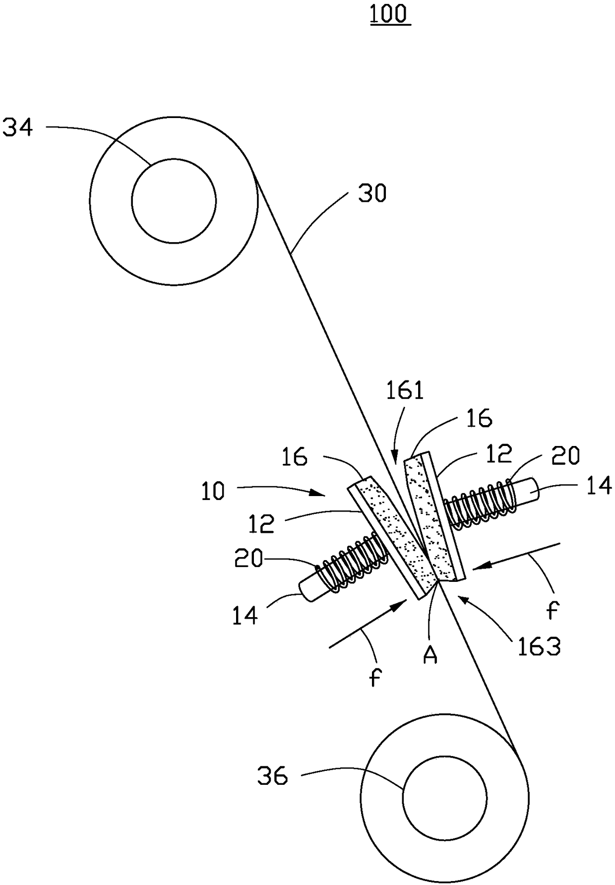 Copper scale sweeping device