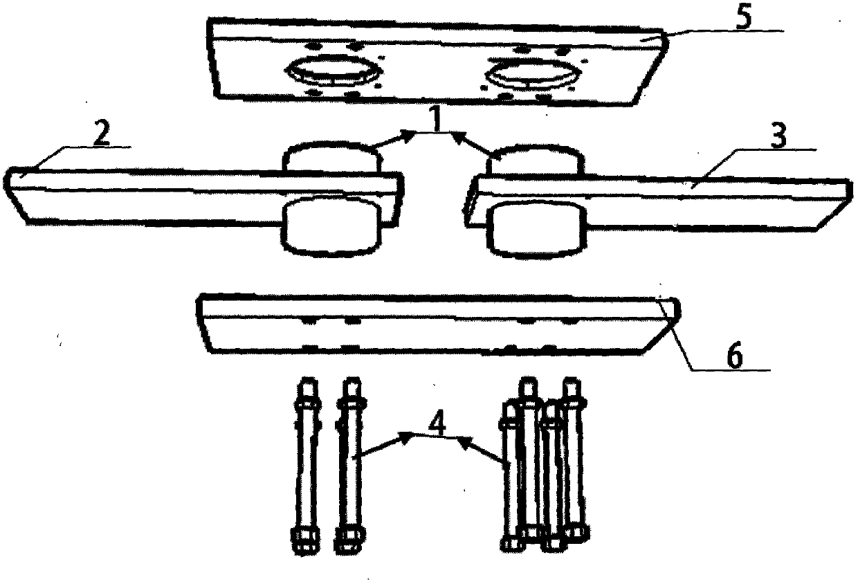 Plate type metal-rubber shear friction damper