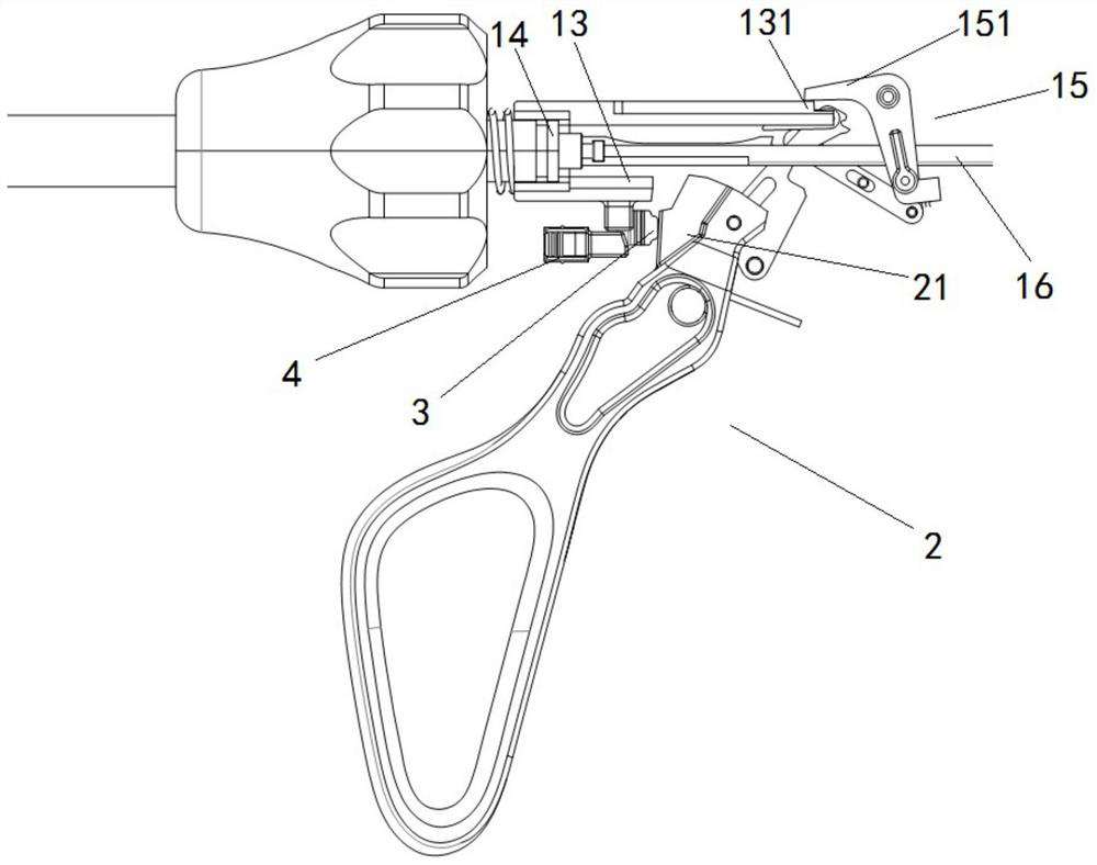 Stapler handle device and stapler with insurance mechanism