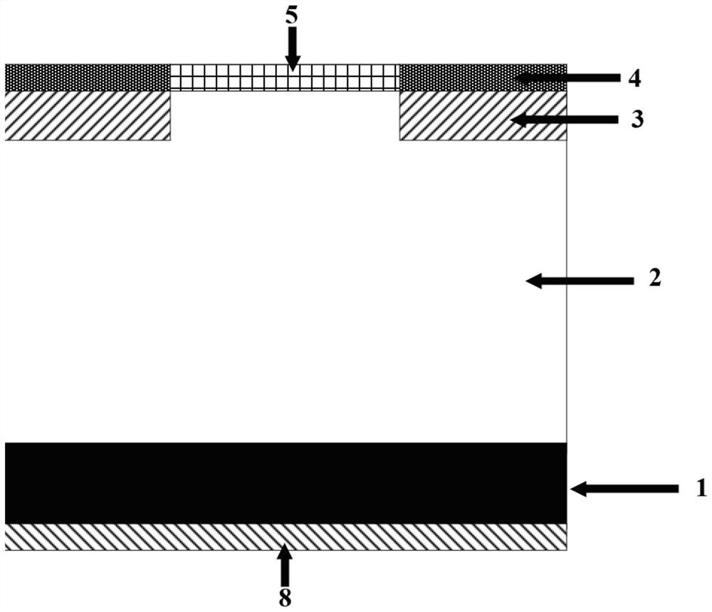 Silicon carbide MPS diode with high surge current