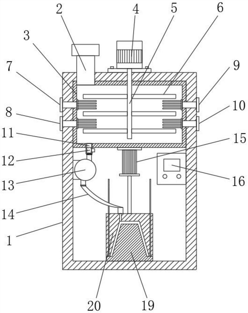 Environment-friendly garbage can forming device