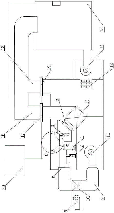 Totally enclosed double-effect heat recovery double-source ultra-high temperature heat pump dryer and its realization method