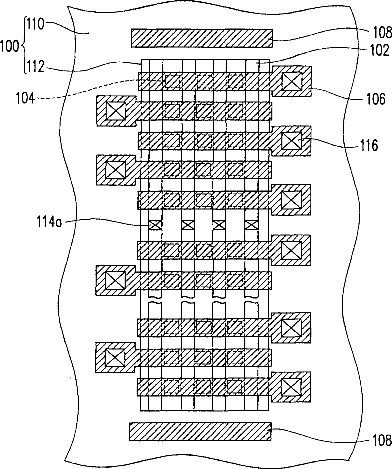Layout structure of non-volatile memory