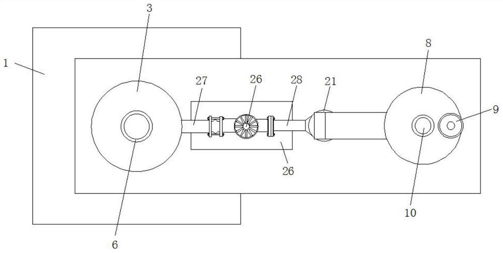 A magnetic ferrite core forming equipment feeding device