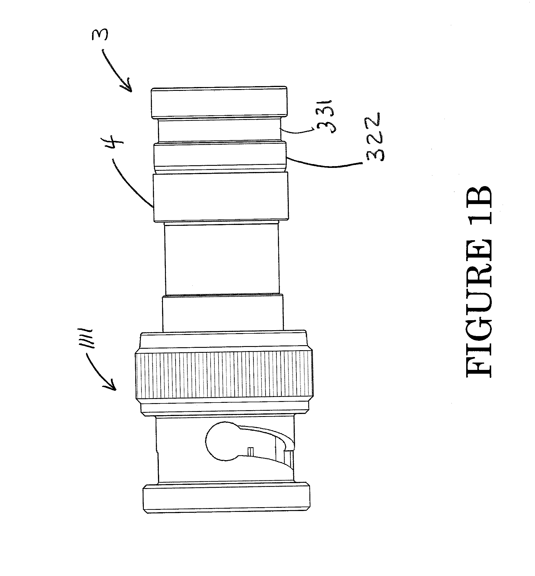 Compression type coaxial cable connector