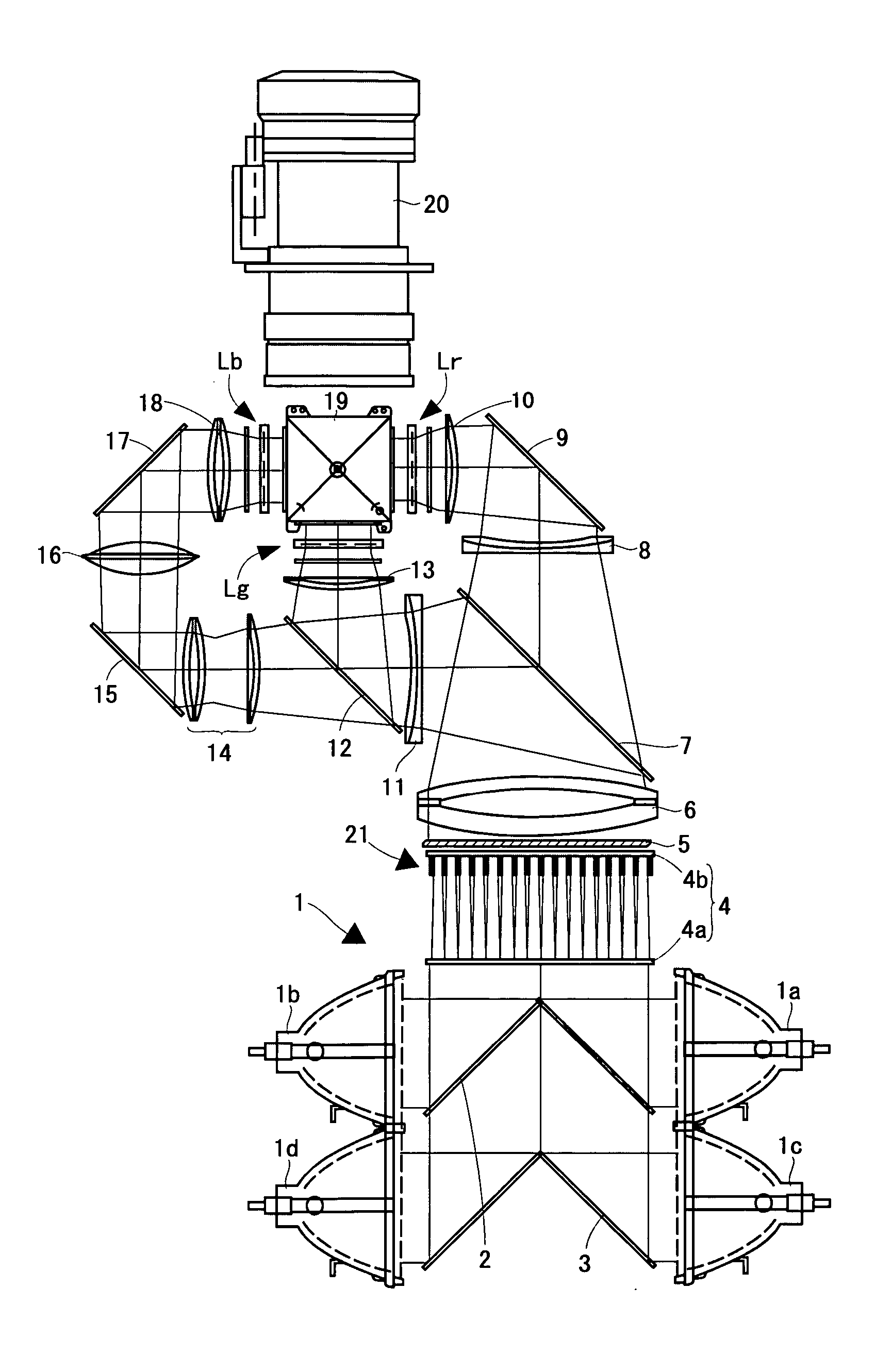 Shutter device and projection type video display