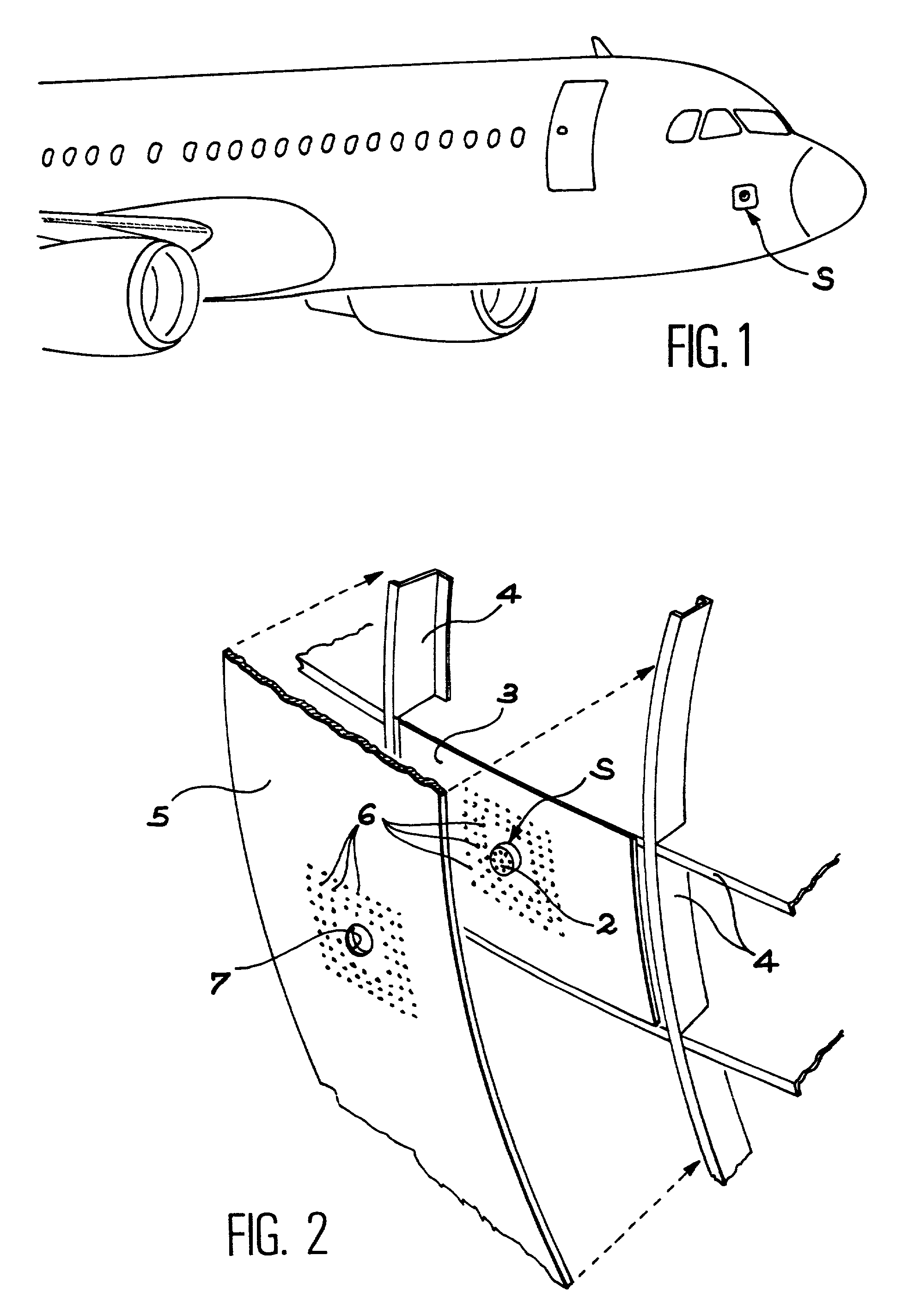 Device for pressure tapping and procedure for setting it on a fuselage panel of an aircraft