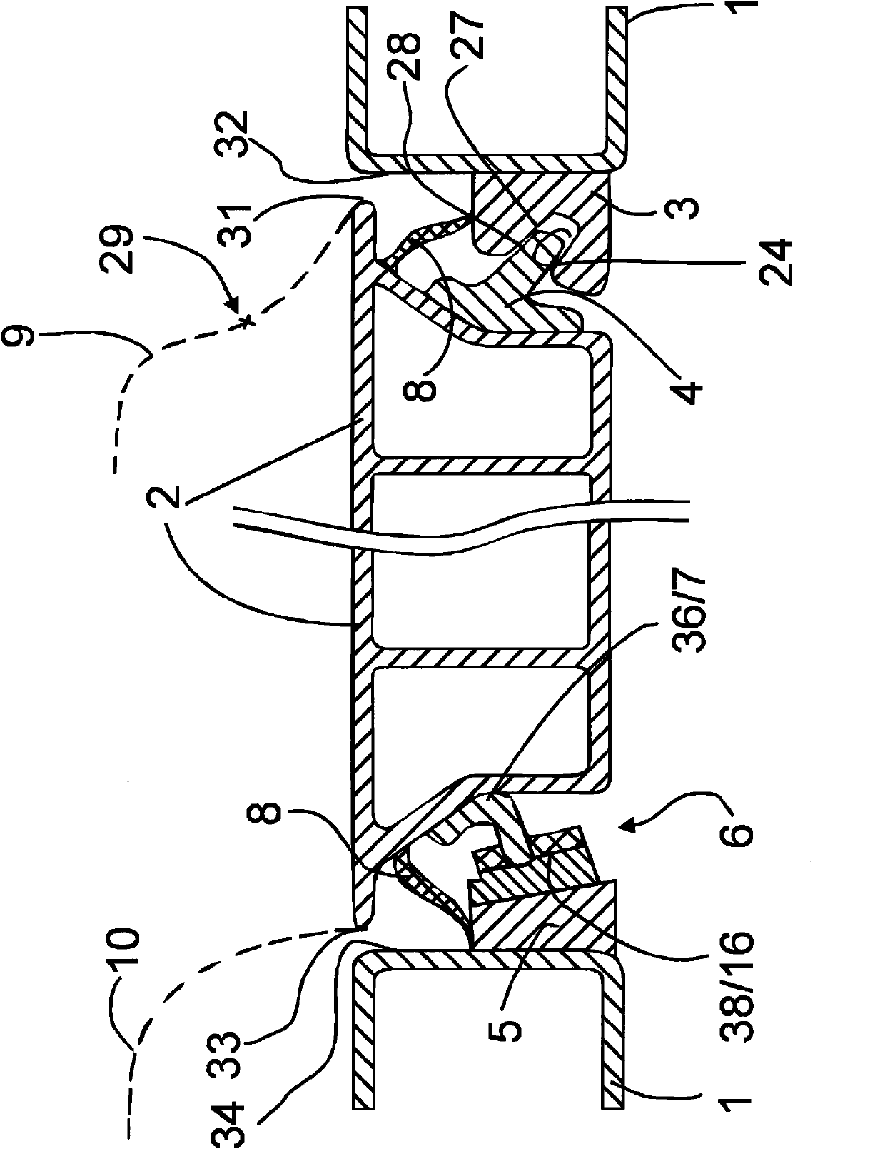 Interlock for swing-out door