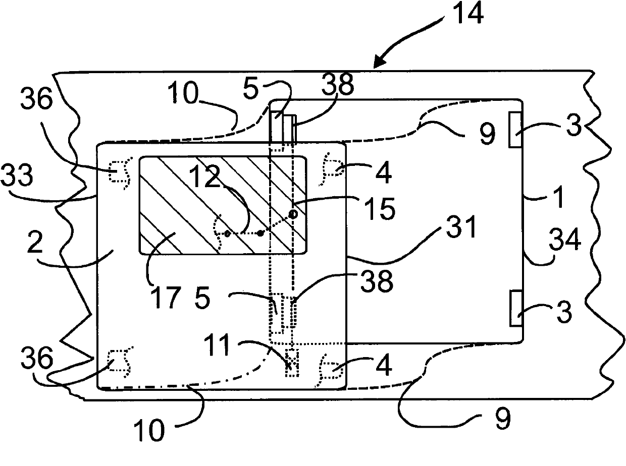 Interlock for swing-out door